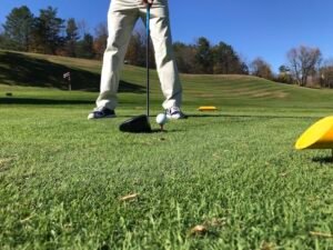 Tee Off Behind Marker